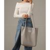 [Alto Rose] Gray Tote Bag Tote Shoulder Bag Shoulder Bag 2way Handbag Large Capacity Big Tote Larger Thin Vertical Commute Commuting To School A4 A4