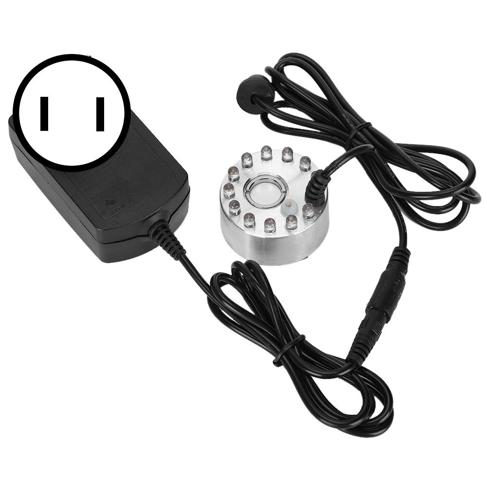 Мини-фонтан с декоративным туманом, распылитель с 12 лампами, украшение ландшафта, вилка США 110 В