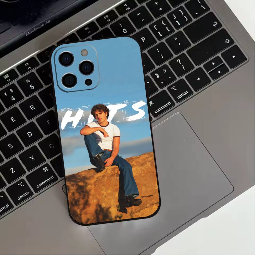 Чехол для телефона Benson Boone Певец Для iPhone 17,16,15,14,13,12,11 Plus,Pro Max,XS,Мягкий Силиконовый Черный Чехол