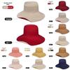 Brim Reversible Wide Sun Hat With Solid Color Design For Summer Casual Use