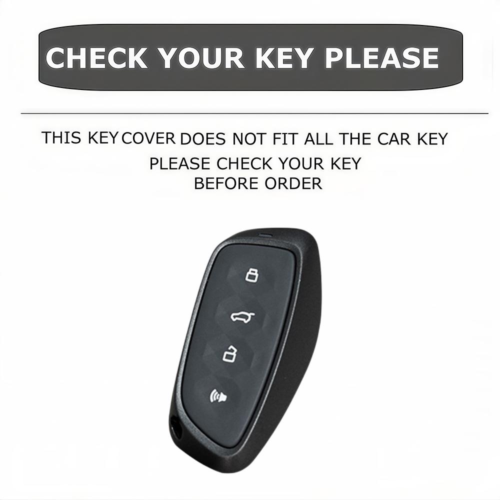 Leather Key Fob Cover for Haval Great Wall H1 H2 H4 H5 H6 H7 H8 H9 F5 F7 F7x M6 4 Button Smart Remote Key Case Protector