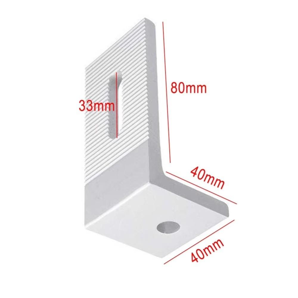 Aluminum L-Foot Mount Bracket Rail Support Type Rustproof Solar Panel L-Bracket Sturdy Durable Solar Panel System Accessories