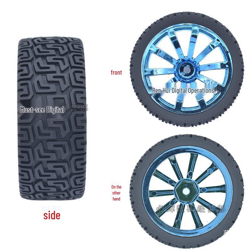 High-Friction 65-85-130MM Toy Car Wheels for DIY Robots
