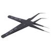 1Pc Micro Point Curved Straight Tweezers Fine Tip Stainless Steel
