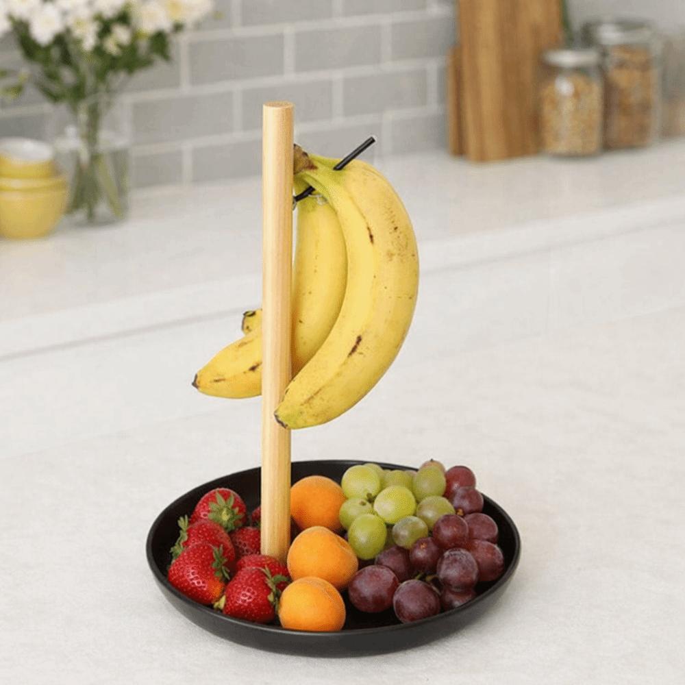 Space Saving Banana Holder Plastic Fruit Bowl Creative Banana Hanging Rack Keep Bananas Fresh