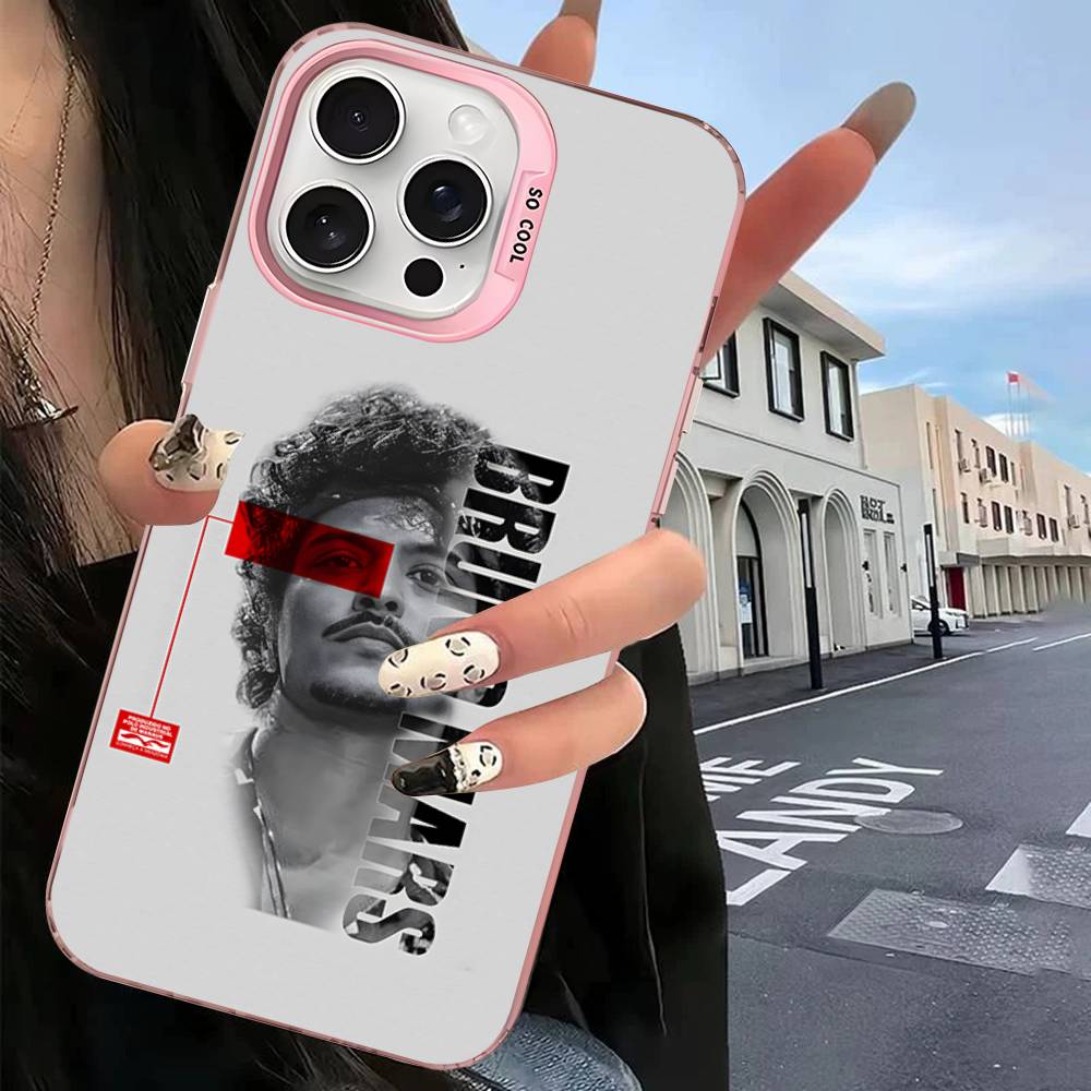 Чехол для телефона Bruno Mars для iPhone 17 16 15 14 13 12 11 Pro MAX Матовый противоударный задний противоскользящий матовый чехол