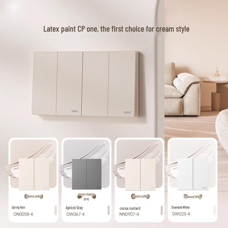 Chint 16A Настенная розетка для кондиционера, одинарная, пятиконтактная, тип 86, бриллиантово-белый.