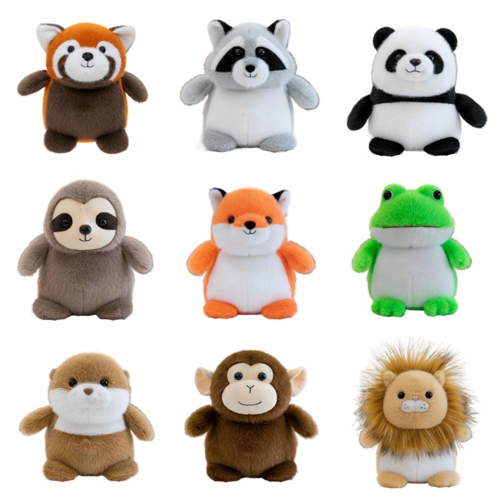 Raccoon Little Animal Plush Toy Lion Panda Plush Doll Stuffed Animals Doll  Kids Holiday Gifts