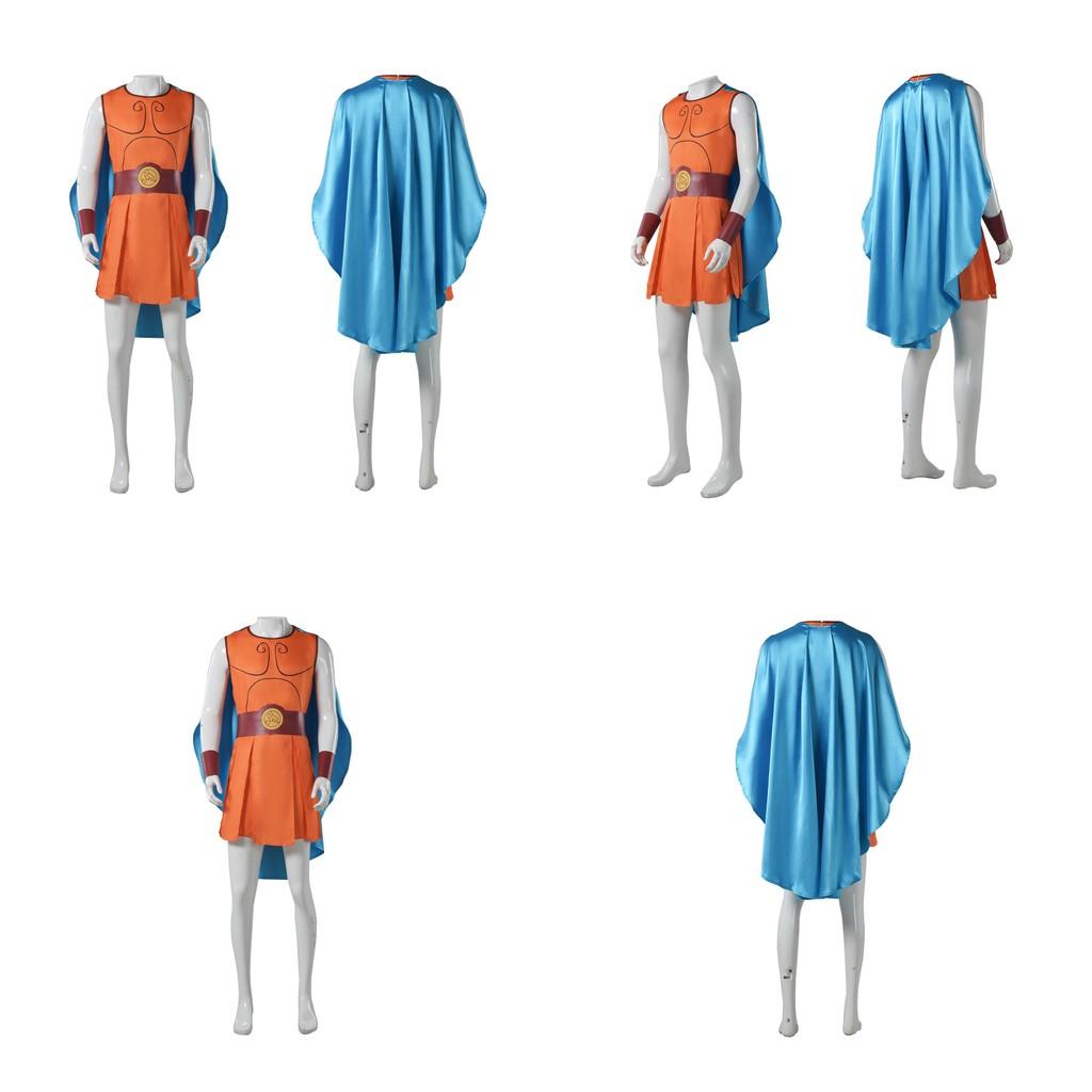 Hercules Cosplay Attire With Durable Polyester Fabric For Halloween And Roleplaying Events