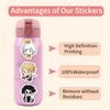 105 New Styles of Wenhao Wild Dog Q-version Graffiti Stickers Decorate Refrigerator Skateboard DIY Personalized Stickers