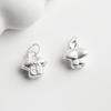 S999 Silver Riches & Abundance Pendant: Lightweight Braided Cord Baby Bracelet & Necklace DIY Kit 3D Silver Accessories