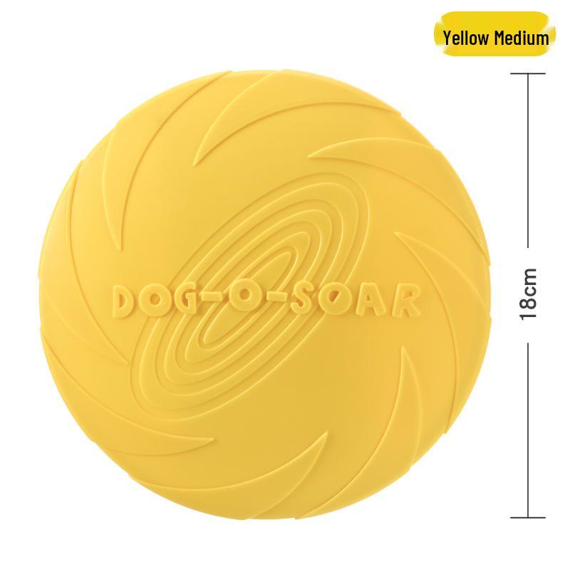 DOG-O-SOAR Bite-Resistant Floating Silicone Dog Frisbee Toy