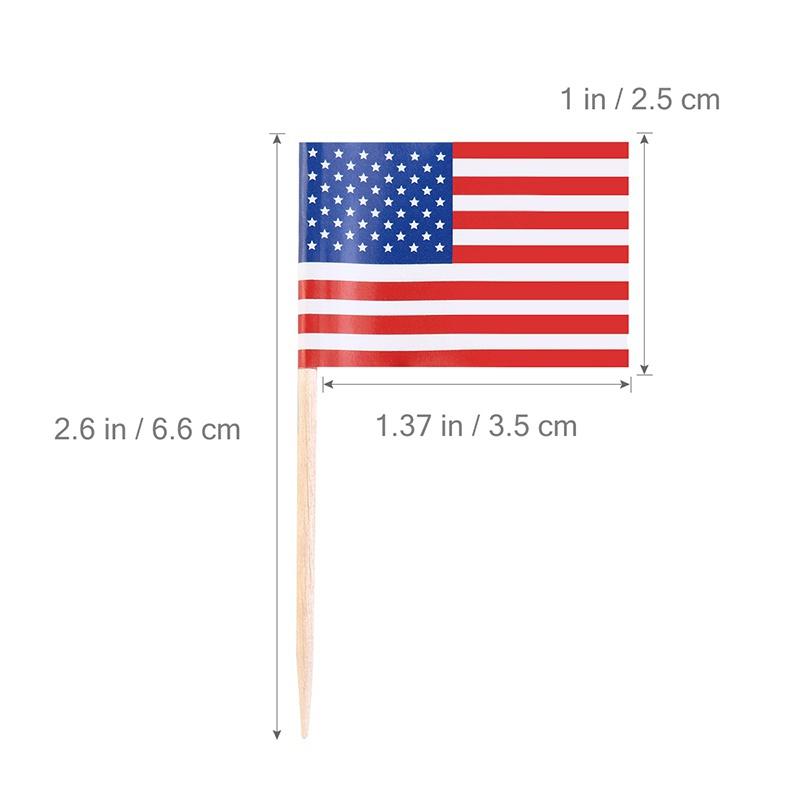 World Flag Toothpick Box of 100 Toothpicks Country Flags Cake Toothpicks Cupcake Decoration Cocktail Sticks Party Kitchen