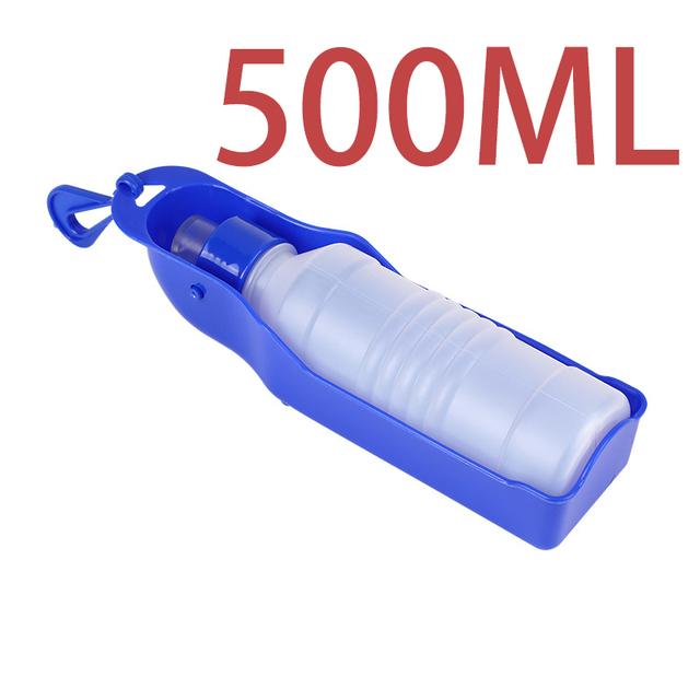 500 мл бутылка для воды для собак, складная поилка, пластиковая портативная бутылка для воды, домашние животные, дорожная поилка для питьевой воды, миска для собак