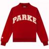 PARKE Letter Embroidery Hoodie Heart Small Tag Loose Fit Casual Pullover Youth