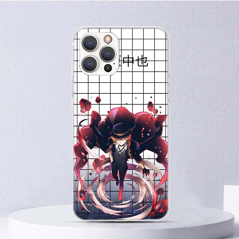 Мягкий чехол Bungo Stray Dogs Накахара Чуя для iPhone 16 17 Air 16E 15 Plus 11 12 13 Mini 14 Pro Max Чехол для телефона Apple 7 8 SE Co