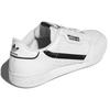Adidas Originals Continental 80 Synthetic Leather Durable Low-Top Sneakers Unisex Sneakers White Black FZ0032