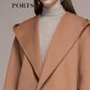 PORTS Women's Desert Sand Wool Blend Short Coat LM9C079LZF069