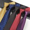 Men's Formal Fashion Professional Business Tie 8cm Polka Dot Pattern Blue New Suit Tie