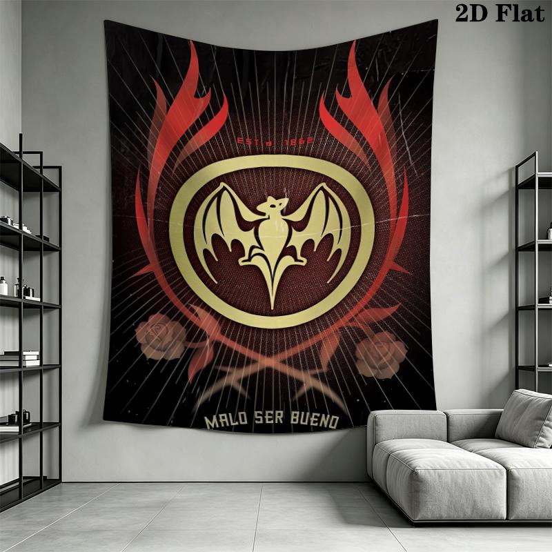 Bacardi Wall Tapestry Aesthetic Wall Hanging Printed Fabric Blanket Decorative Tapestries for Bedroom Living Room Home Decor