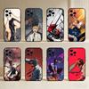 D-Denji C-Человек-бензопила Чехол для телефона Для iPhone17,16,15,14,13,12 Plus,Max Мягкий силиконовый Черный чехол
