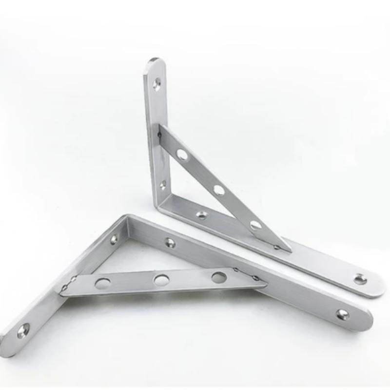 2Pcs Stainless Steel L Type Bracket Angle Bracket Heavy Duty For Wall Angle Bracket
