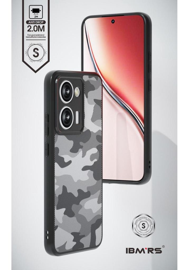 Камуфляжный чехол военного класса с ремешком для Realme P3 Ultra