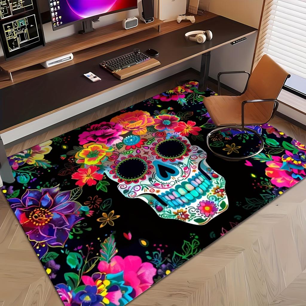 Halloween Carpet Entryway Entrance, Wear-Resistant, Bathroom, Living Room, Bedroom, Thickened Floor Mat, Home Decoration