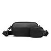 Высококачественная черная сумка через плечо Унисекс Сумки на грудь для мобильного телефона Модная мини-сумка на плечо для пары