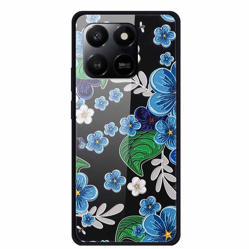 Стеклянная задняя крышка для Honor X7d 2025 Чехол X 7 D Coque Жесткий чехол из закаленного стекла для Honor 400 Smart Play 10T 5G Чехол Funda Para