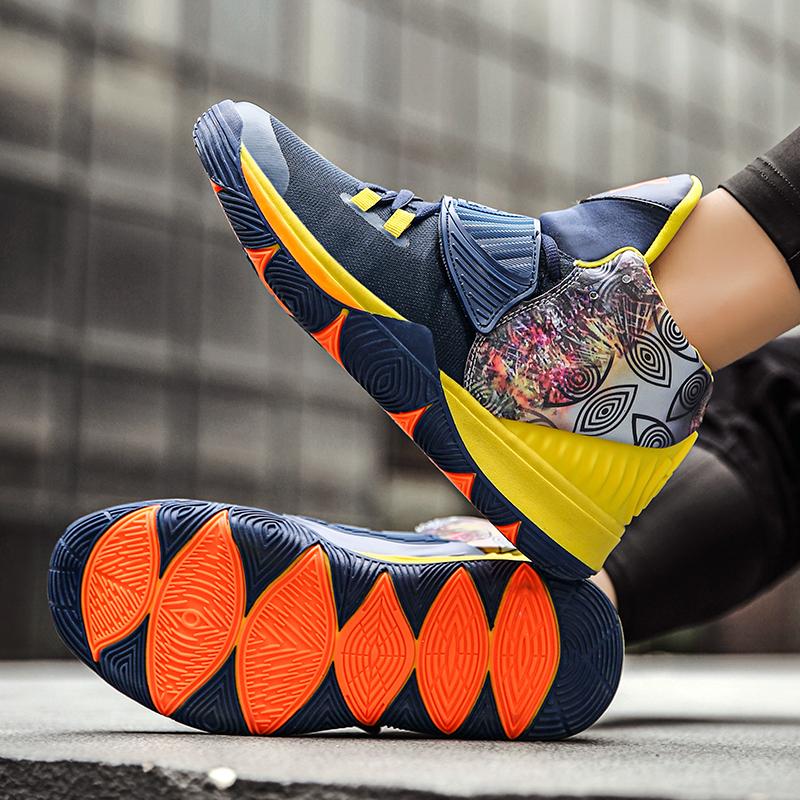 Молодежные баскетбольные кроссовки высокого качества, мужская обувь, нескользящая подошва, износостойкие мужские баскетбольные кроссовки, модные удобные баскетбольные кроссовки