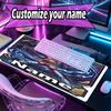 Custom Name Personalized Saint Seiya Pattern Mousepad, Laptop PC Desk Mat, Decorative Desk Mat for Home Keyboard Pad Gift