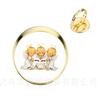 Classical Cartoon Character Christmas Angel Glass Cabochon Adjustable Rings DIY Jewelry Wonderful Xmas Gifts