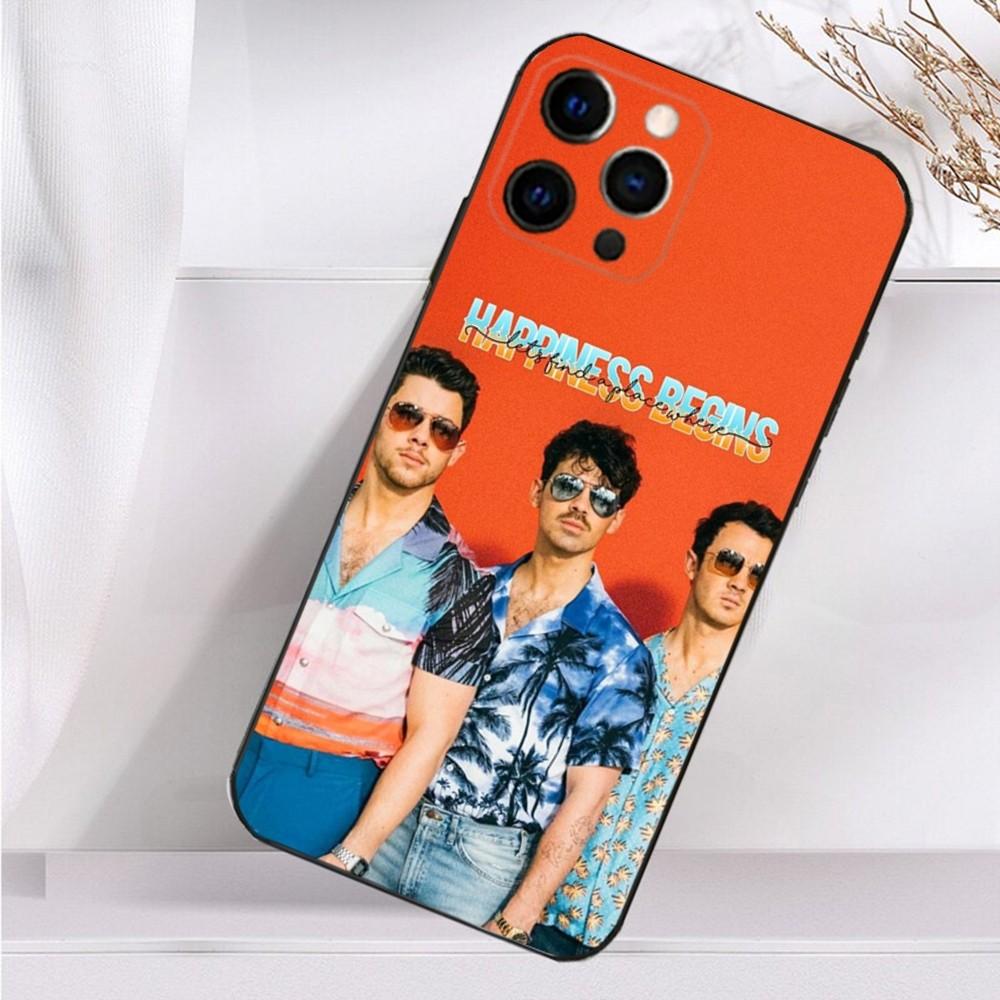 Чехол для телефона J-Jonas B-Brothers для iPhone 16,15,14,13,12,11 Plus,Pro Max,XS,X,XR,SE,Mini,8,7 Мягкий силиконовый черный чехол