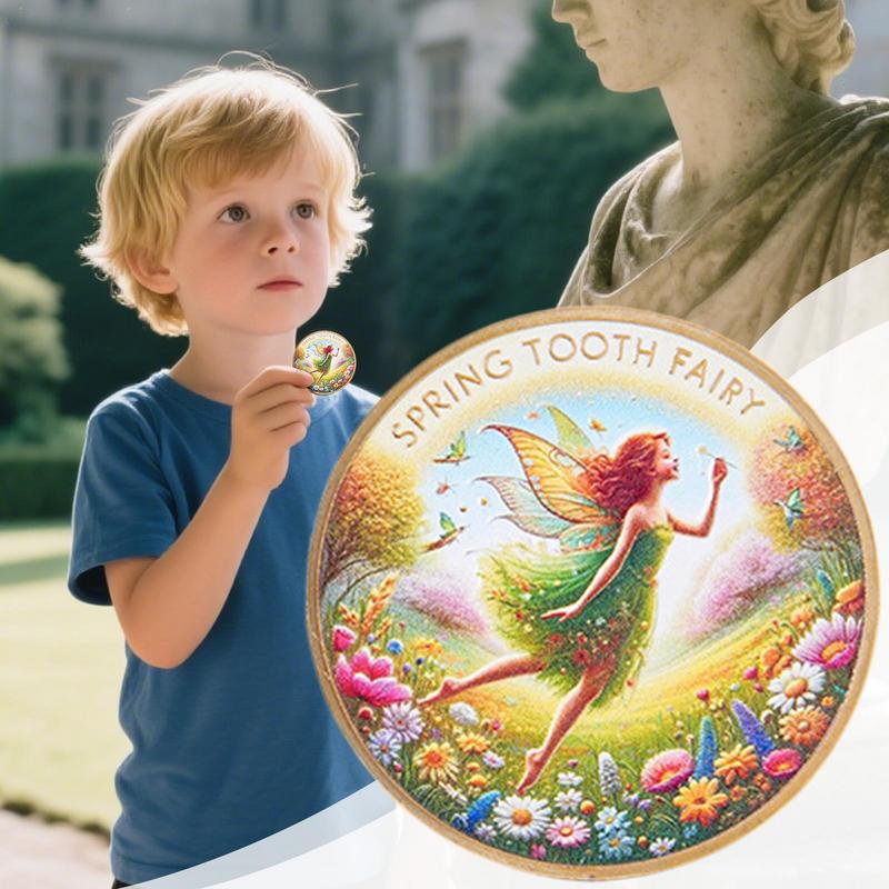 Монета Зубной Феи Металлическая Сувенирная Монета Для Детей Смена Зубов Портативная Коллекционная Памятный Сувенир Роста Для Мальчиков Детей Девочек