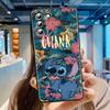Чехол для телефона Stitch Cartoon Cute для Samsung Galaxy S24 S23 S22 S21 S20 FE S10 S10E Plus Ultra Pro Lite 5G Black TPU