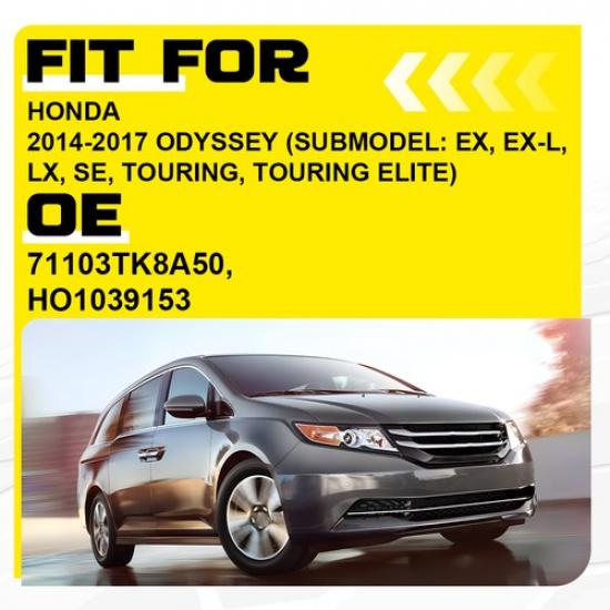 Fog Light Cover For 2014-2017 Honda Odyssey Front Right Passenger Side HO1039153