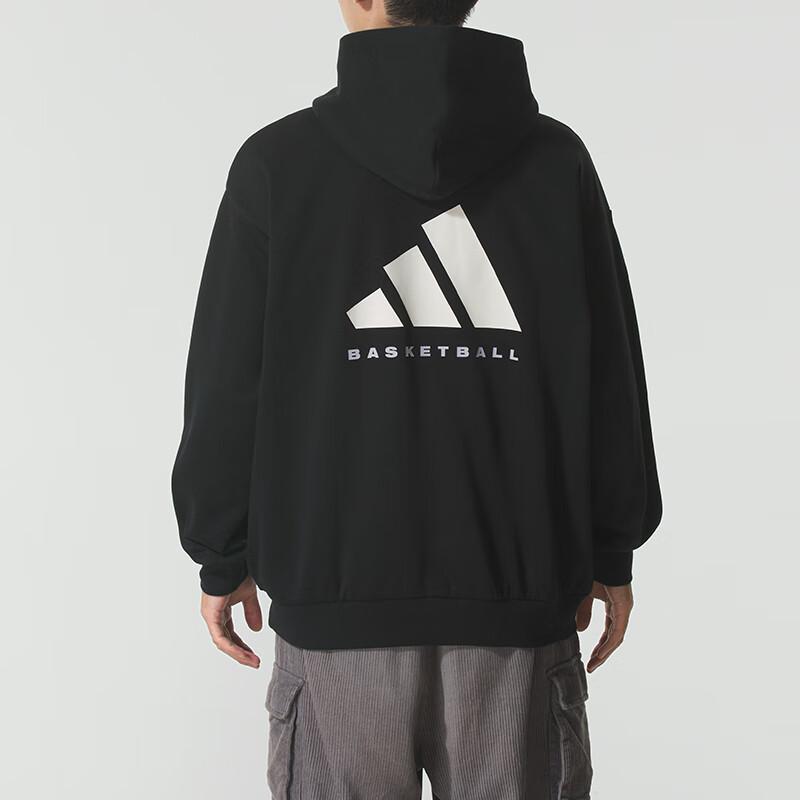 Adidas Баскетбольная спортивная толстовка FW25 с длинным рукавом, унисекс, худи JX5597