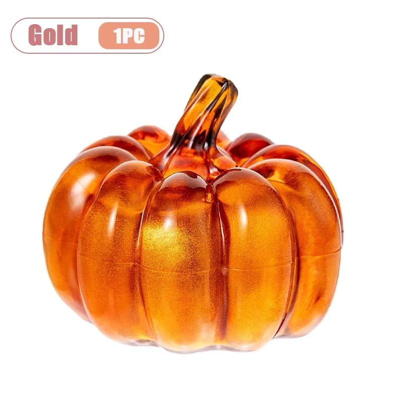 1-10PCS LED Glowing Pumpkin Halloween Decorations Tabletop Ornaments Spooky Props for Haunted House Party Home Desktop Display