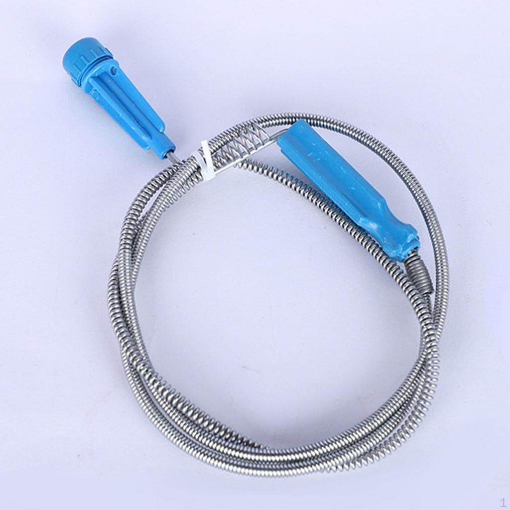 Инструмент для удаления стальных засоров, очиститель канализации, ловушка для волос, очиститель раковины, очиститель змей, сливной шнек для туалета, кухонной раковины, канализации, ванной комнаты, ванна - 1,4 м