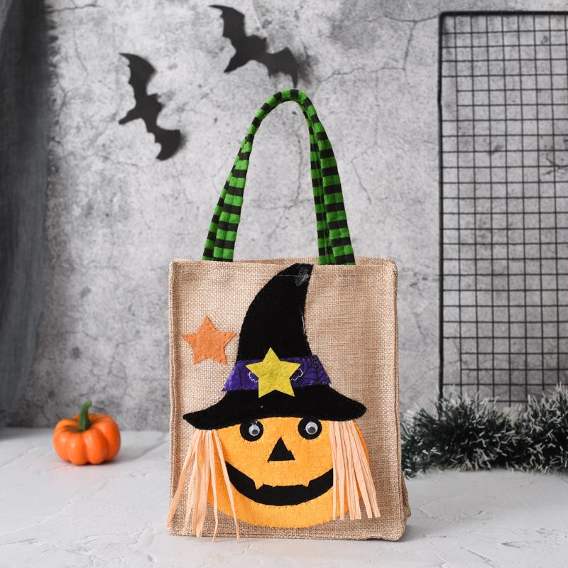 Halloween Gift Non woven Handbag Candy Bag Ghost Festival Pumpkin Bag Jewelry Prop Gift Bag halloween decoration