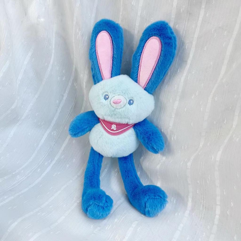 Pulling Ears Rabbit Plush Toy Bag Pendant Bunny Doll Children Keychain Gifts