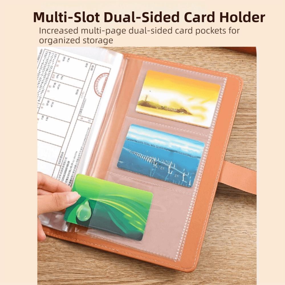 Solid Color Money Savings Challenge Binder PU Leather Cash Envelopes Binder  Cash Management