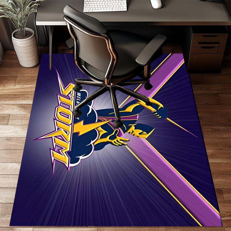 Melbourne Storm Team Rug Office Floor Mat - Machine Washable for Bedroom, bedroom, livingroom, Room Decor Fan Gifts Christmas
