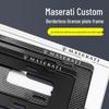 Maserati License Plate Frame for Levante & Ghibli - Complies with New Traffic Regulations