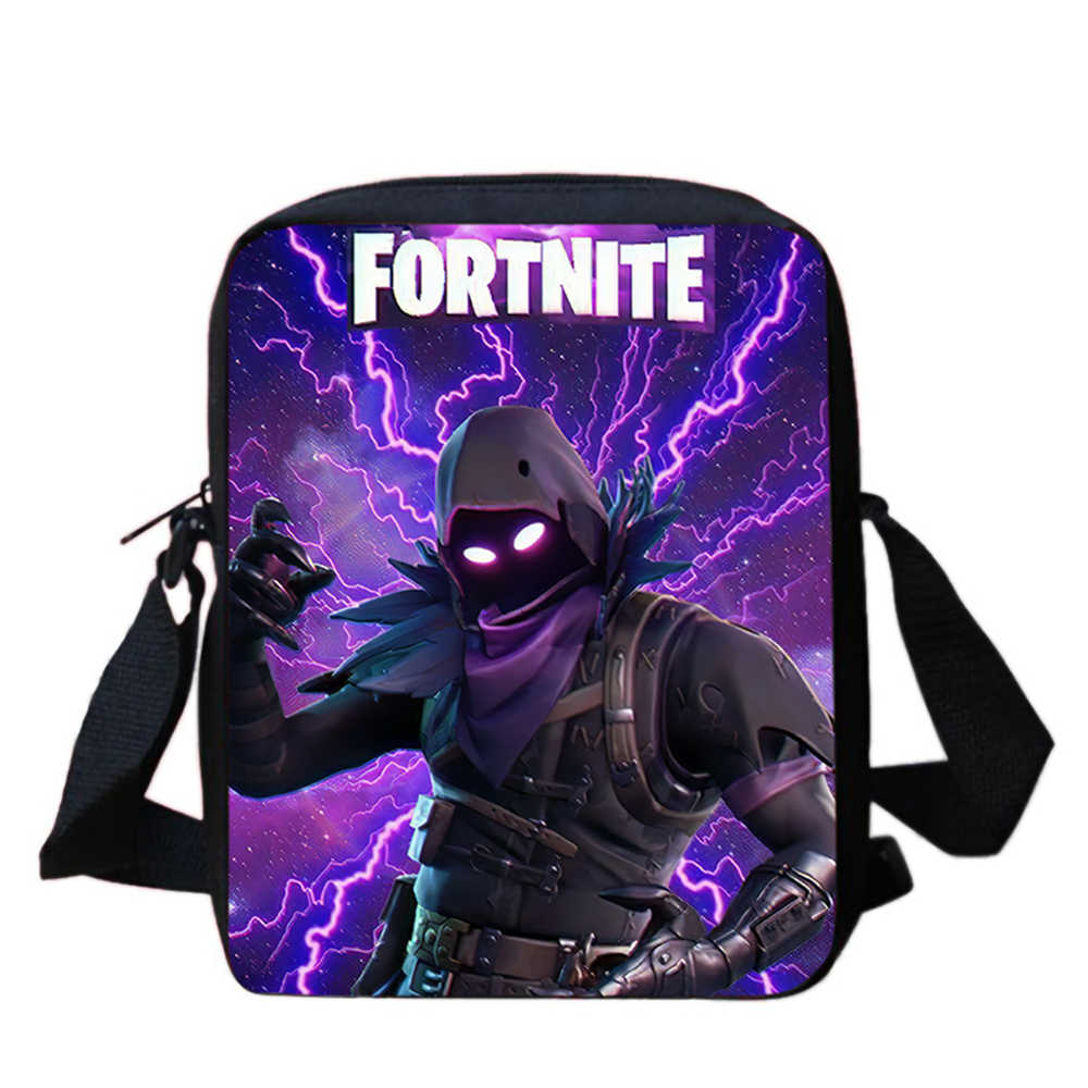 Милая мультяшная сумка через плечо Fortnite, Унисекс, Для детей 5-8 лет, Легкая сумка-органайзер с принтом для начальной школы