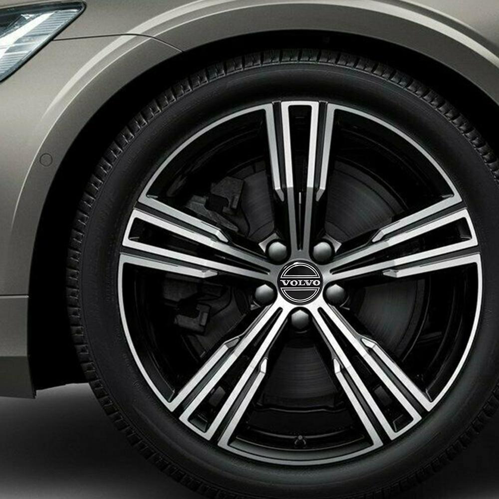4pcs/set 56/60/64MM Car Wheel Center Caps Hub Sticker Covers For Volvo T6 AWD C30 C40 C50 C70 S40 S60 S70 S80 S90 V40 V50 XC90