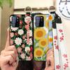 Phone Holder Kickstand Phone Case For Oukitel C25 Dirt-resistant Fashion Design Waterproof Wrist Strap Oil Painting Ring