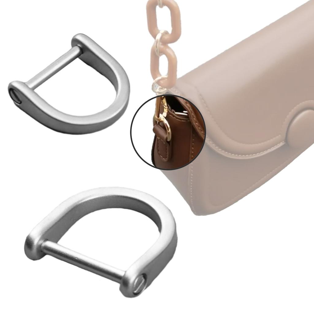 D Ring Clip D Ring Buckle Detachable U Shape Horseshoe D Buckle Clip D Ring Hoop Locking Shackle Horseshoe Screw D Ring