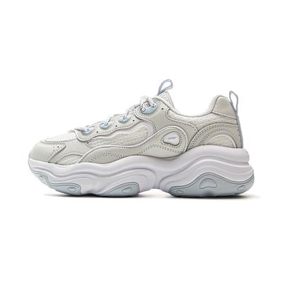Li Ning Медовая Амортизация Скользкие Устойчивые к Истиранию Увеличивающие Рост Низкие Массивные Кроссовки Женские AGCV276-1
